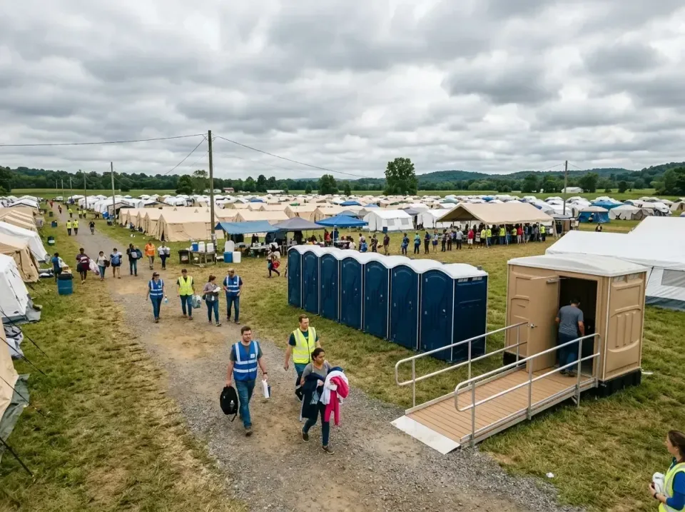 disaster-relief-camp-restrooms-010 — frequently asked questions, Dumpster & Portable Bathrooms Rental in Meridian Village, CO